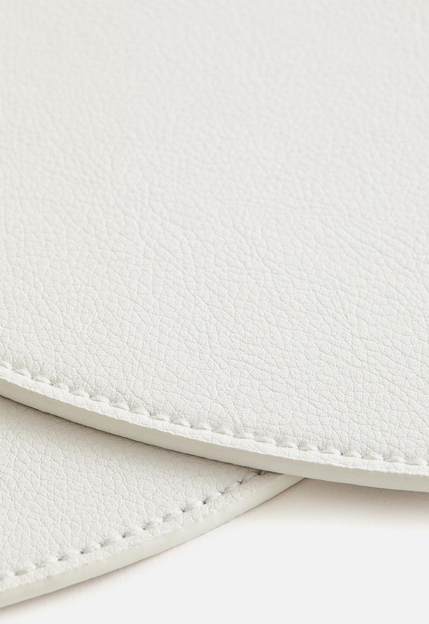 H&M - 2-pack round place mats  - white