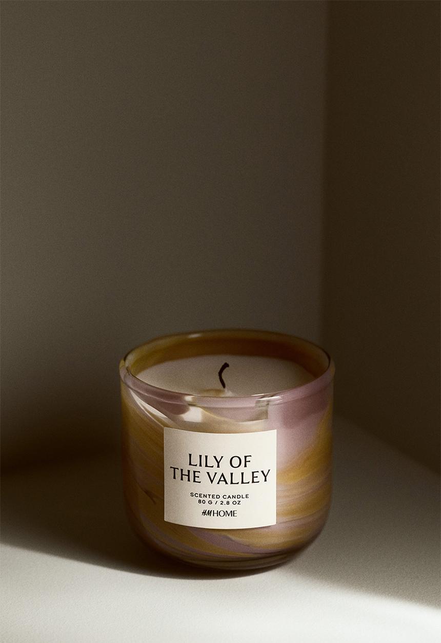 H&M - Scented candle in glass holder - lily of the valley