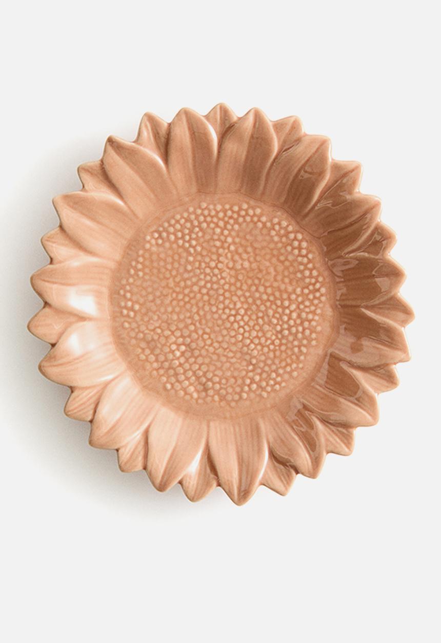 H&M - Sunflower-shaped mid plate - orange