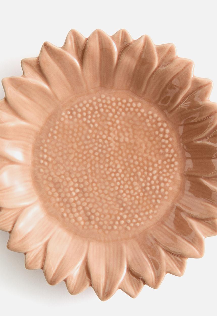 H&M - Sunflower-shaped mid plate - orange