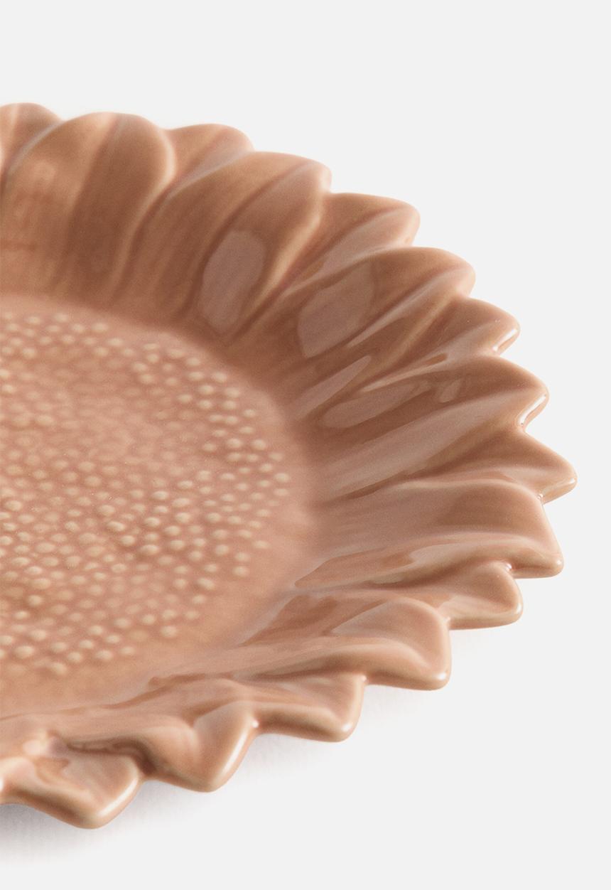 H&M - Sunflower-shaped mid plate - orange