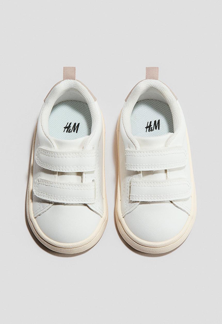 H&M - Trainers - white/beige