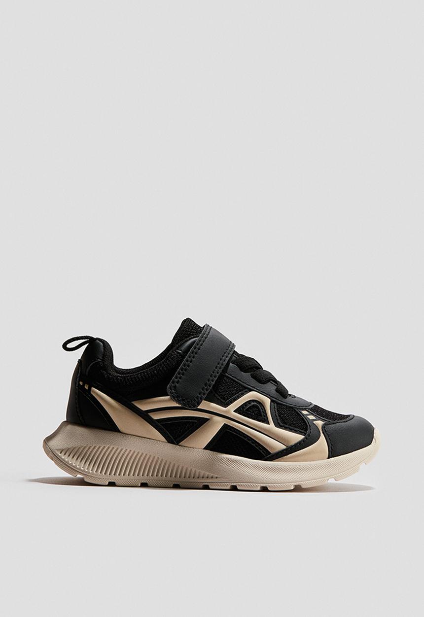 H&M - Lightweight-sole trainers - black/light beige