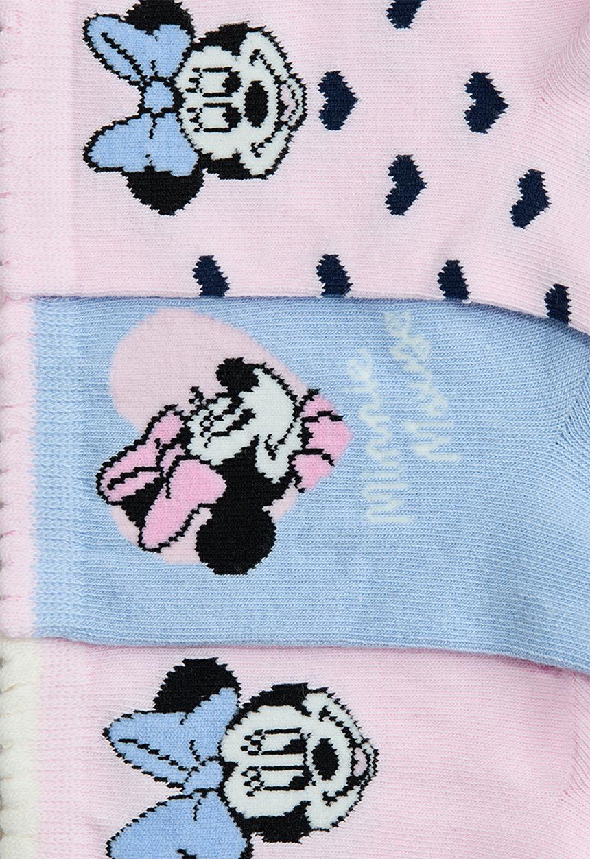 H&M - 5-Pack motif-detail socks - light blue/minnie mouse