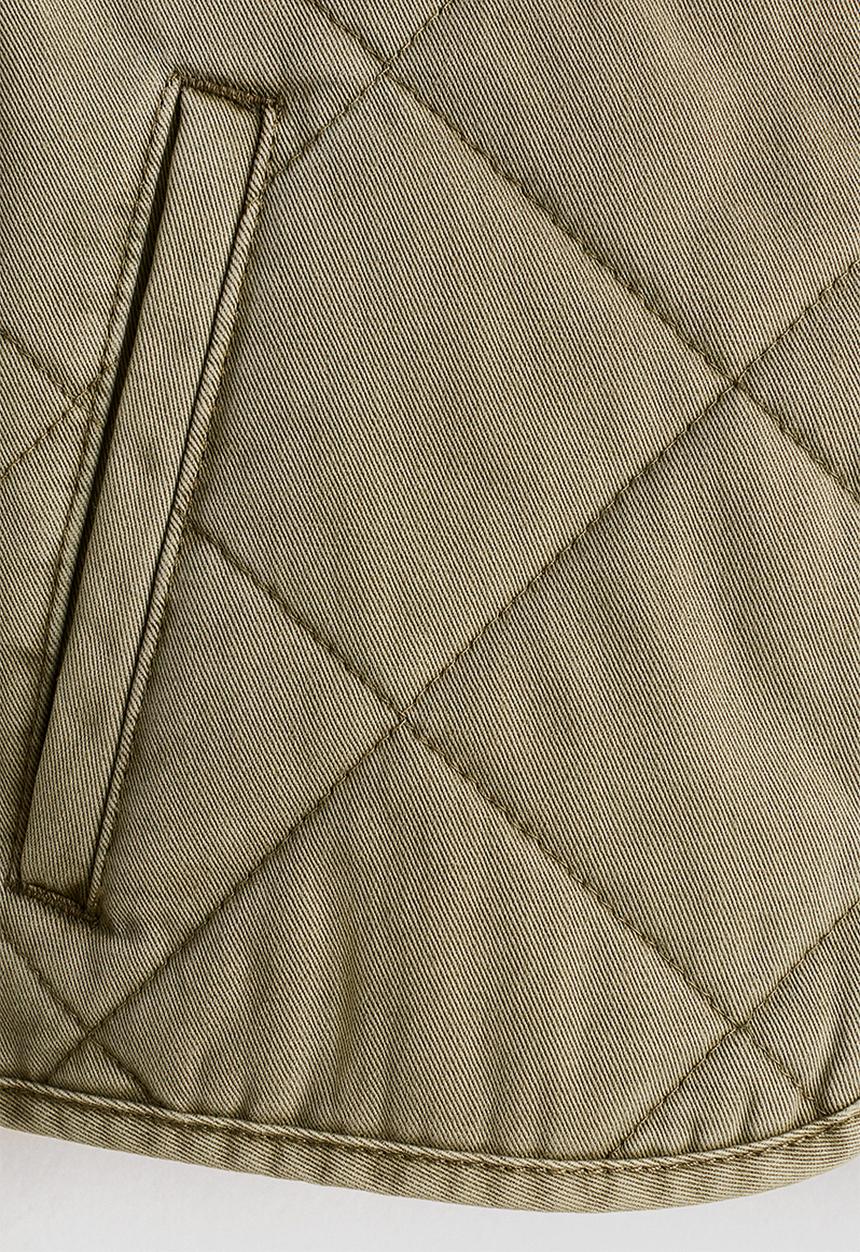 H&M - Quilted cotton jacket - khaki green