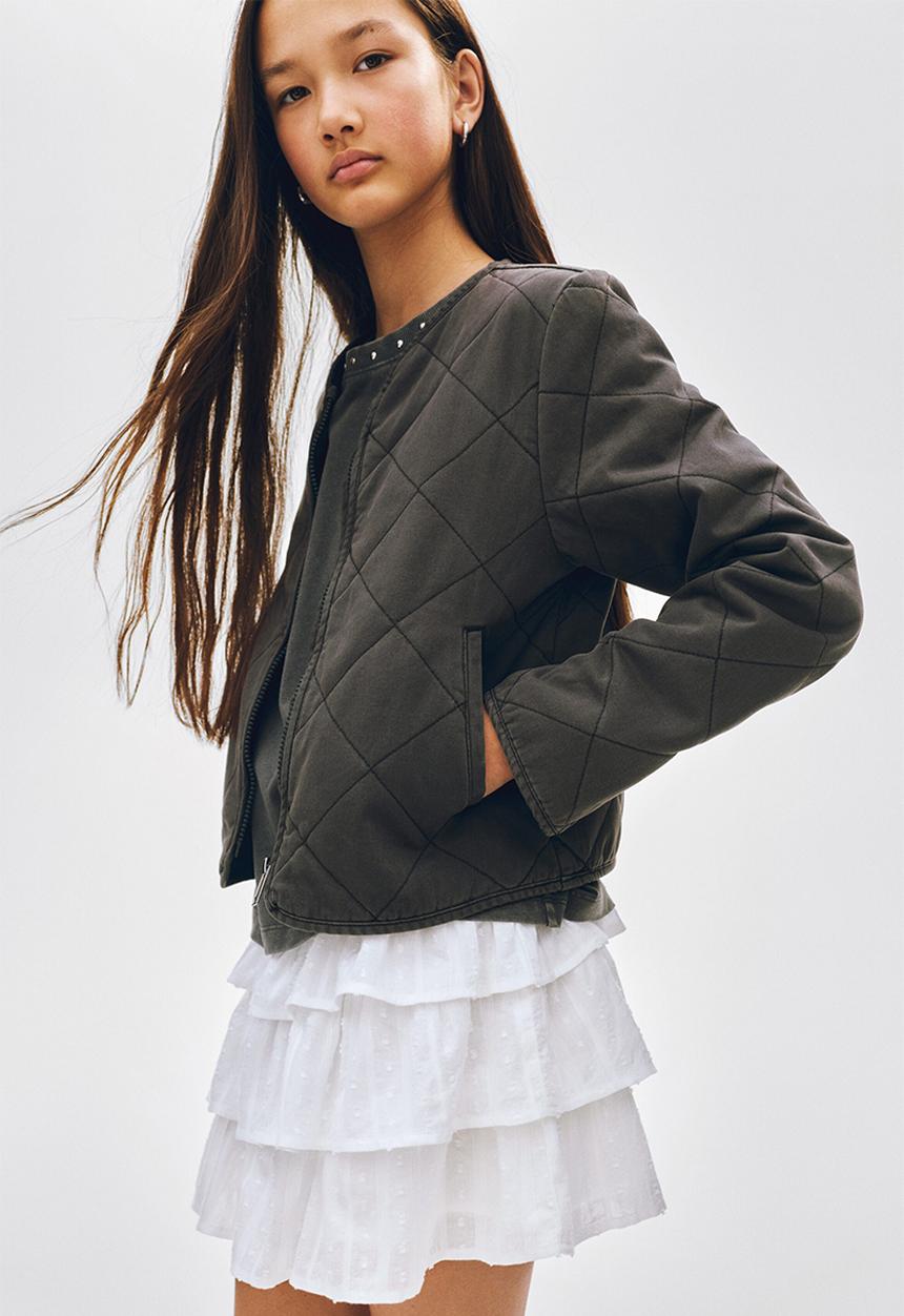 H&M - Quilted cotton jacket - dark grey
