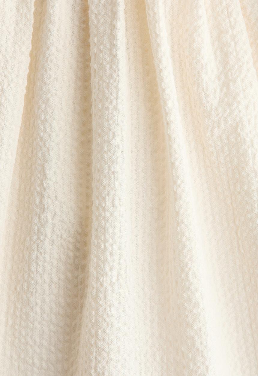 H&M - Sleeveless seersucker dress - cream