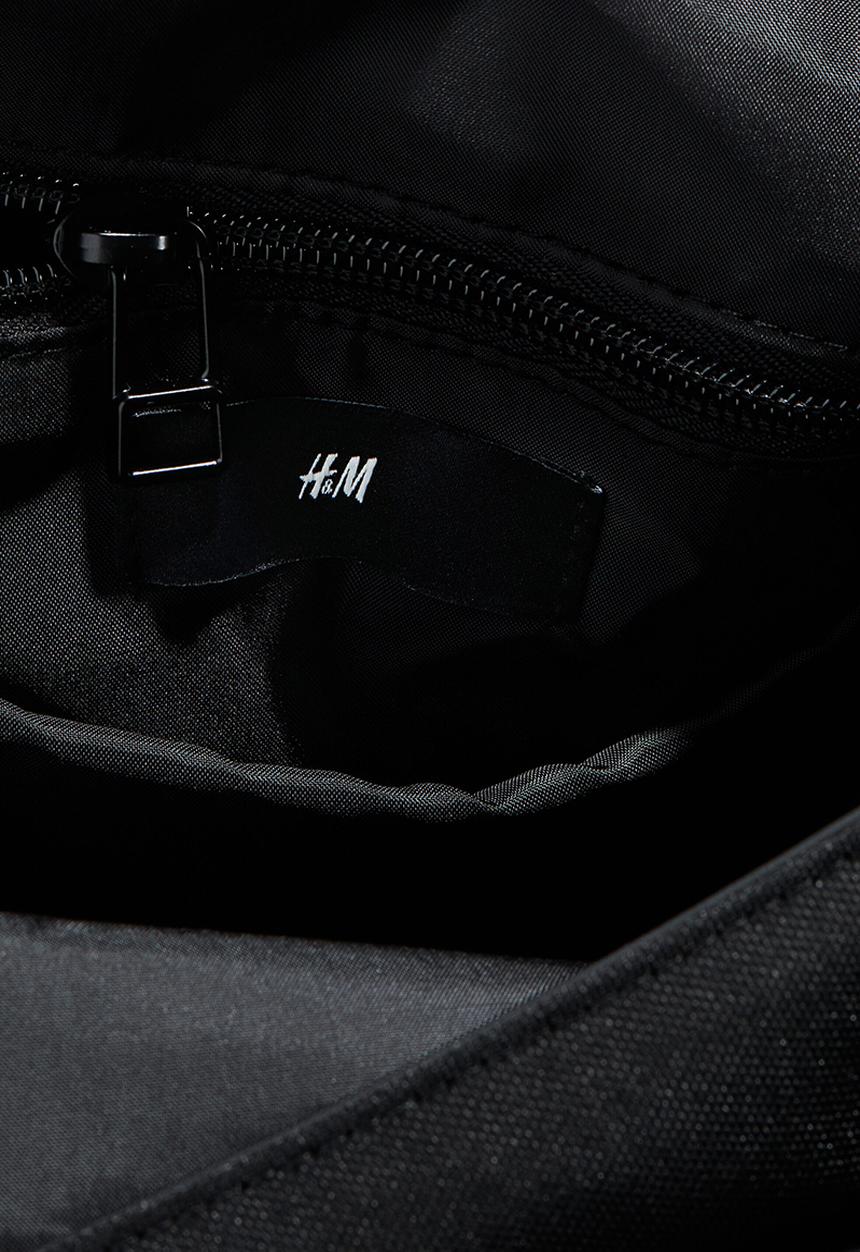 H&M - Roll-top backpack - black