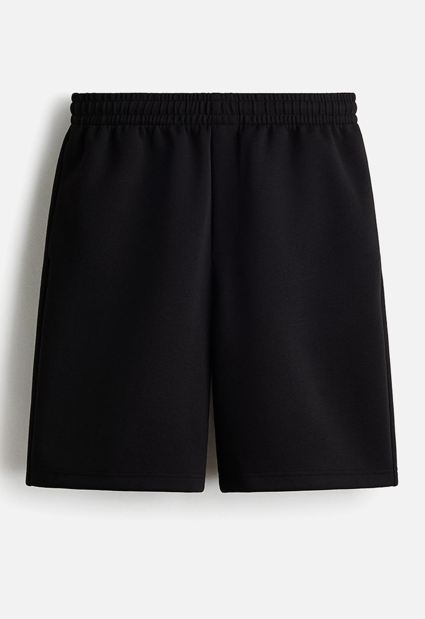 H&M - Relaxed fit interlock shorts - black