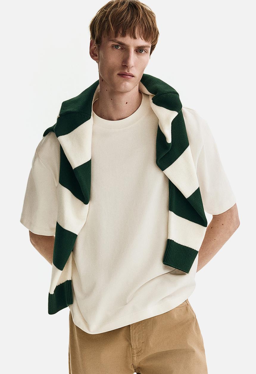 H&M - Loose fit boxy-style T-shirt - white