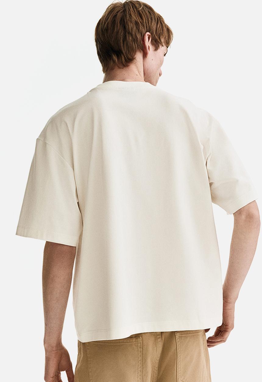 H&M - Loose fit boxy-style T-shirt - white