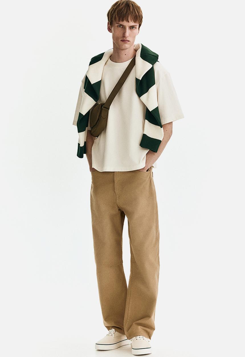 H&M - Loose fit boxy-style T-shirt - white