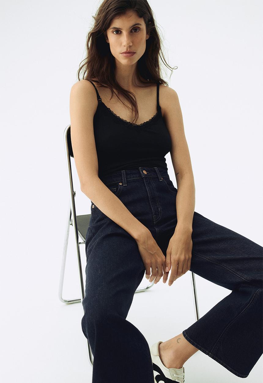 H&M - Mama nursing strappy top - black