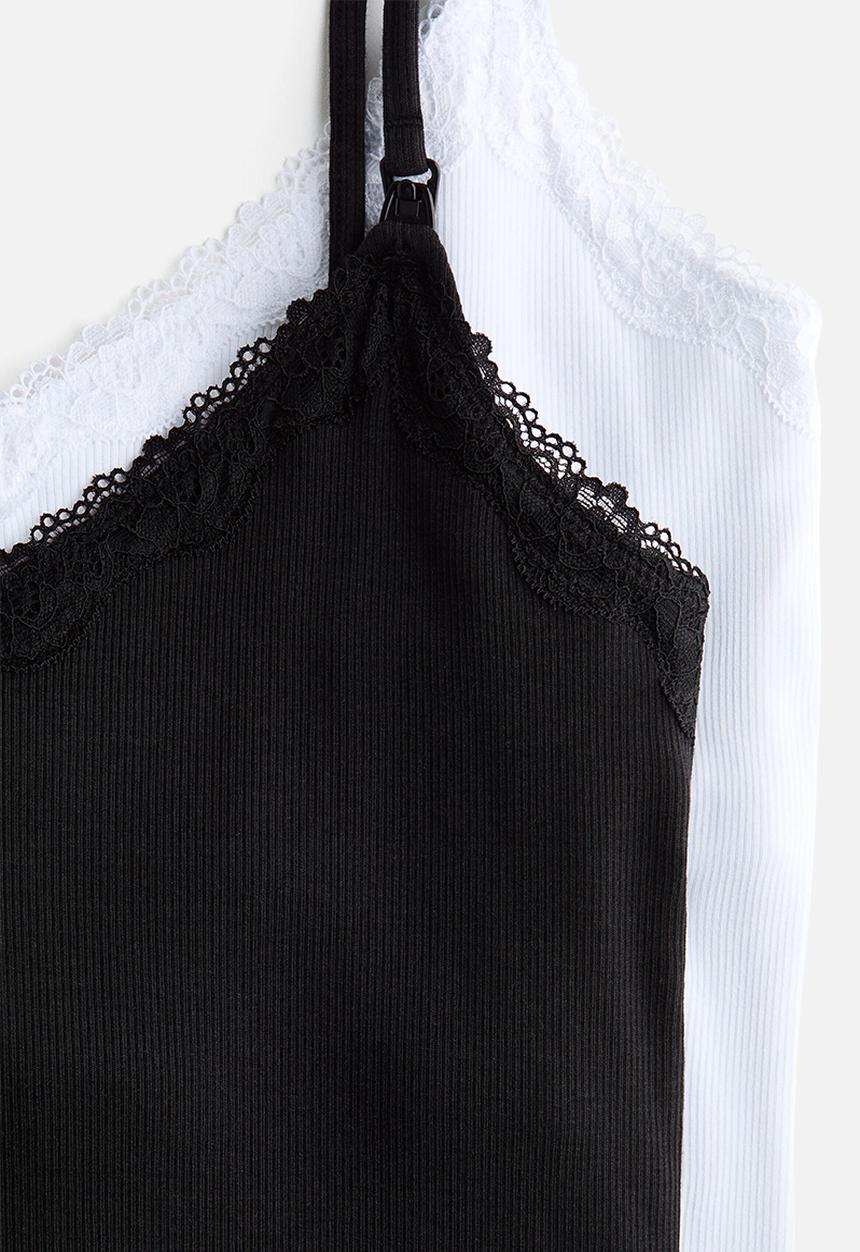 H&M - Mama nursing strappy top - black
