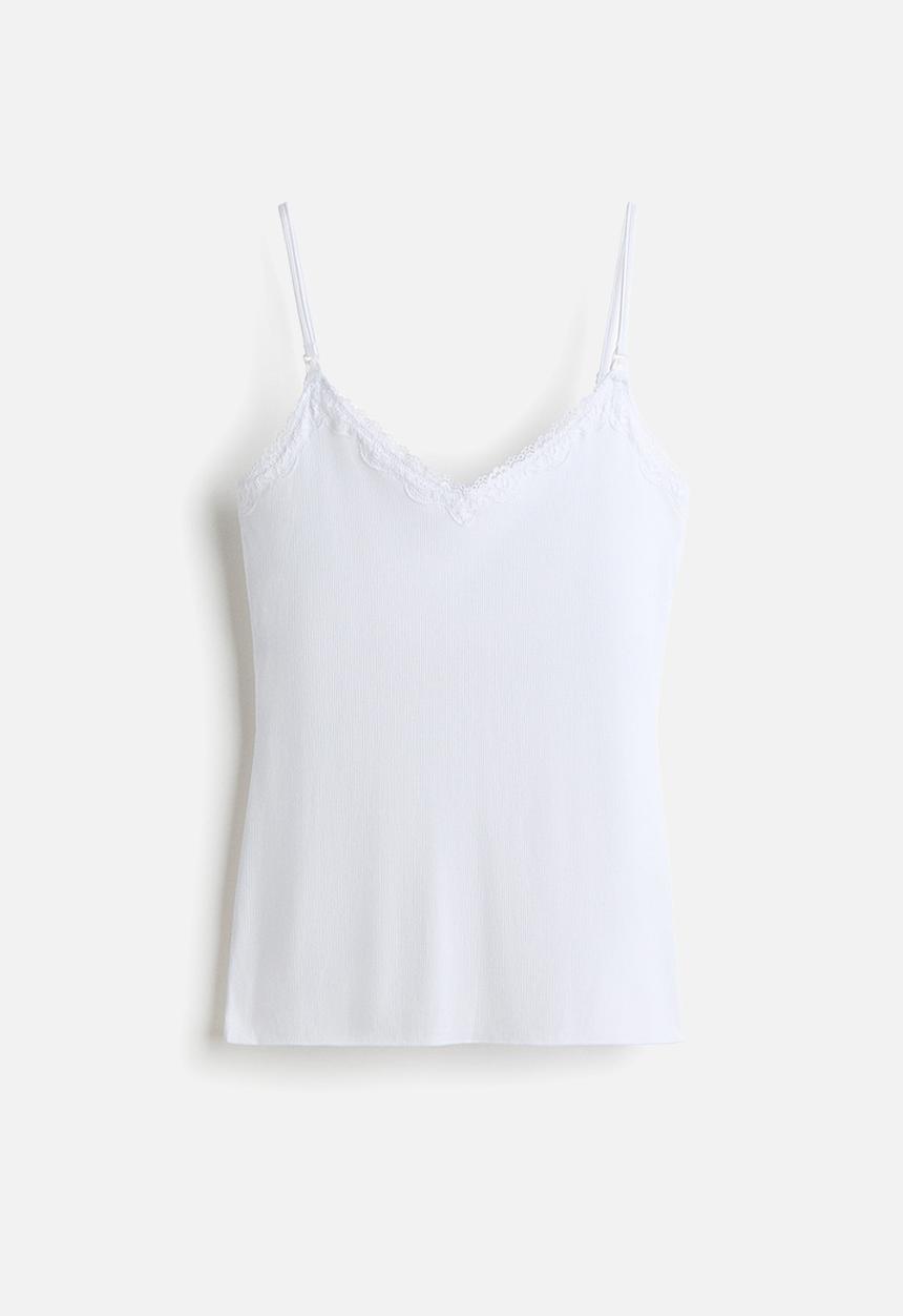 H&M - Mama nursing strappy top - white