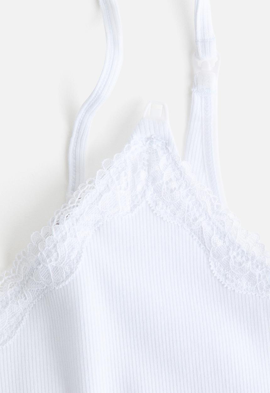 H&M - Mama nursing strappy top - white