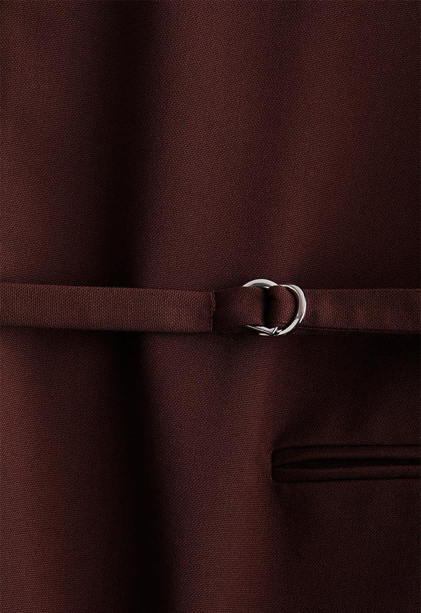 H&M - Oversized belted blazer - dark brown