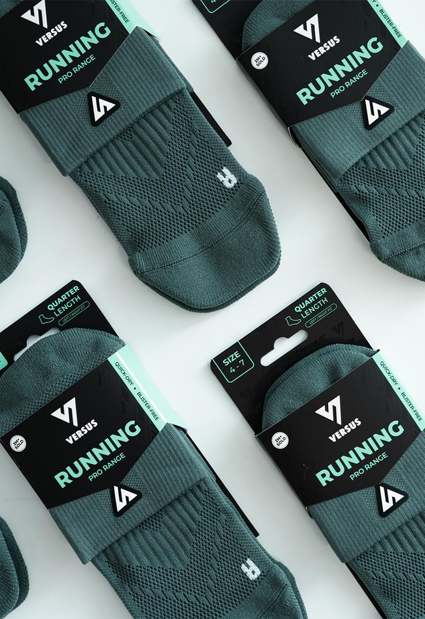 Versus - Running Quarter Socks - Airforce