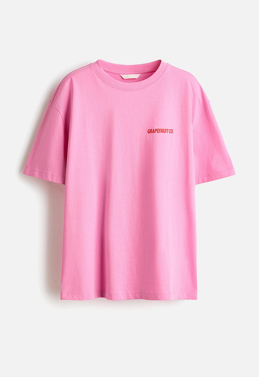 H&M - Oversized t-shirt - pink/grapefruit