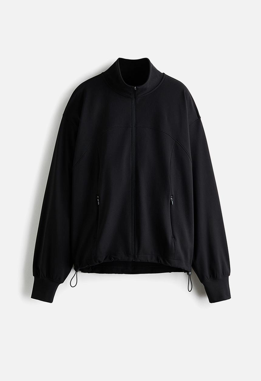 H&M - Sports track jacket with softmove? - black