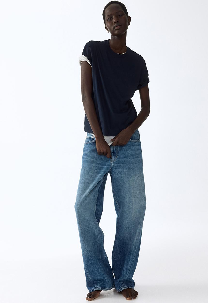 H&M - Cotton t-shirt - navy blue
