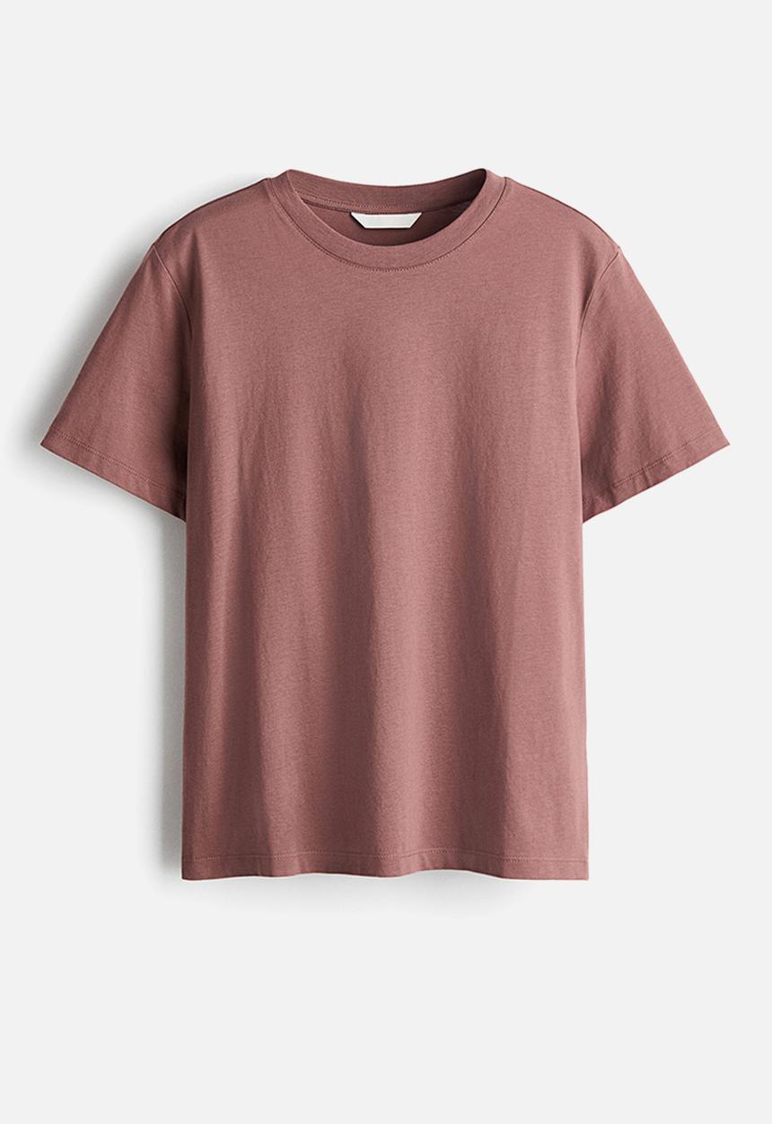 H&M - Cotton t-shirt - dark dusty pink