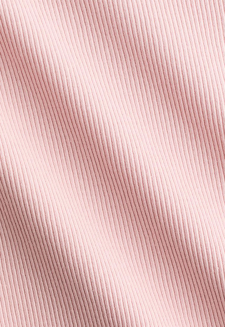 H&M - Ribbed t-shirt - light dusty pink