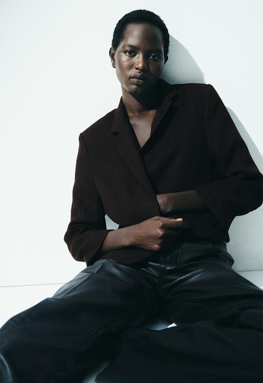 H&M - Short blazer - dark brown