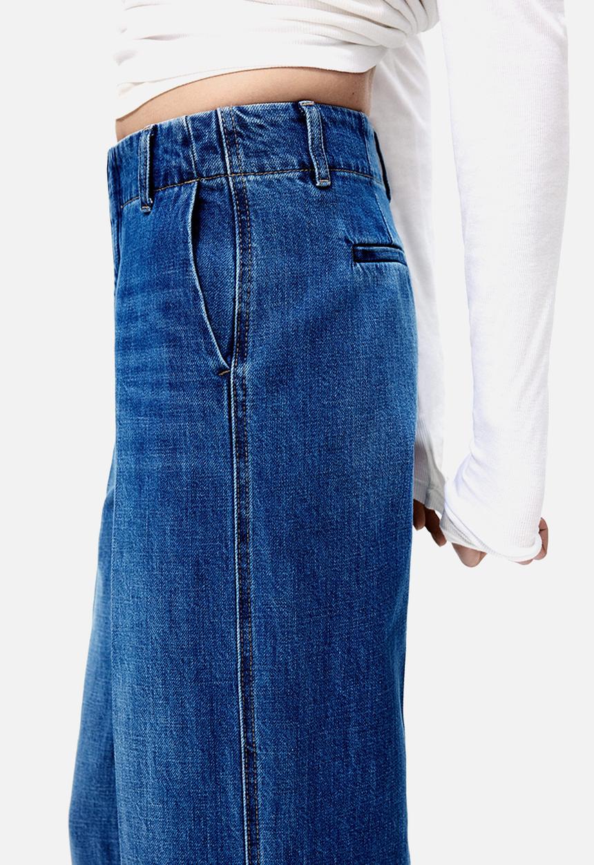 H&M - Straight high jeans - denim blue
