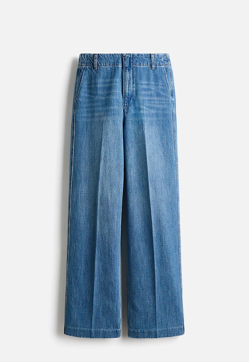 H&M - Straight high jeans - denim blue