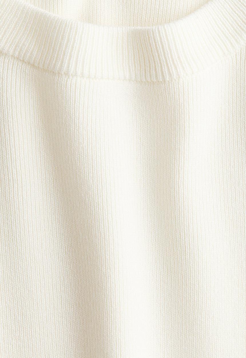 H&M - Knitted T-shirt - white