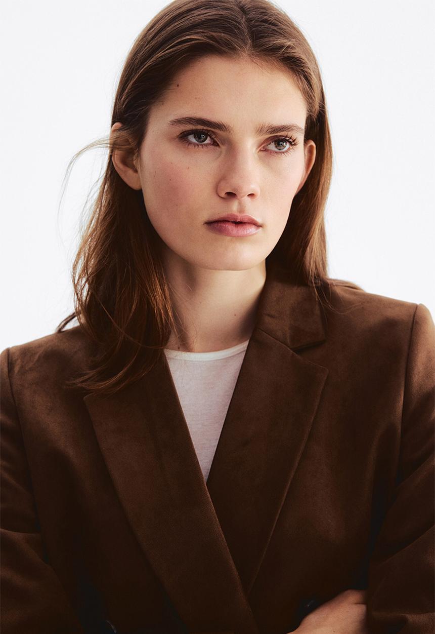 H&M - Double-breasted blazer - brown