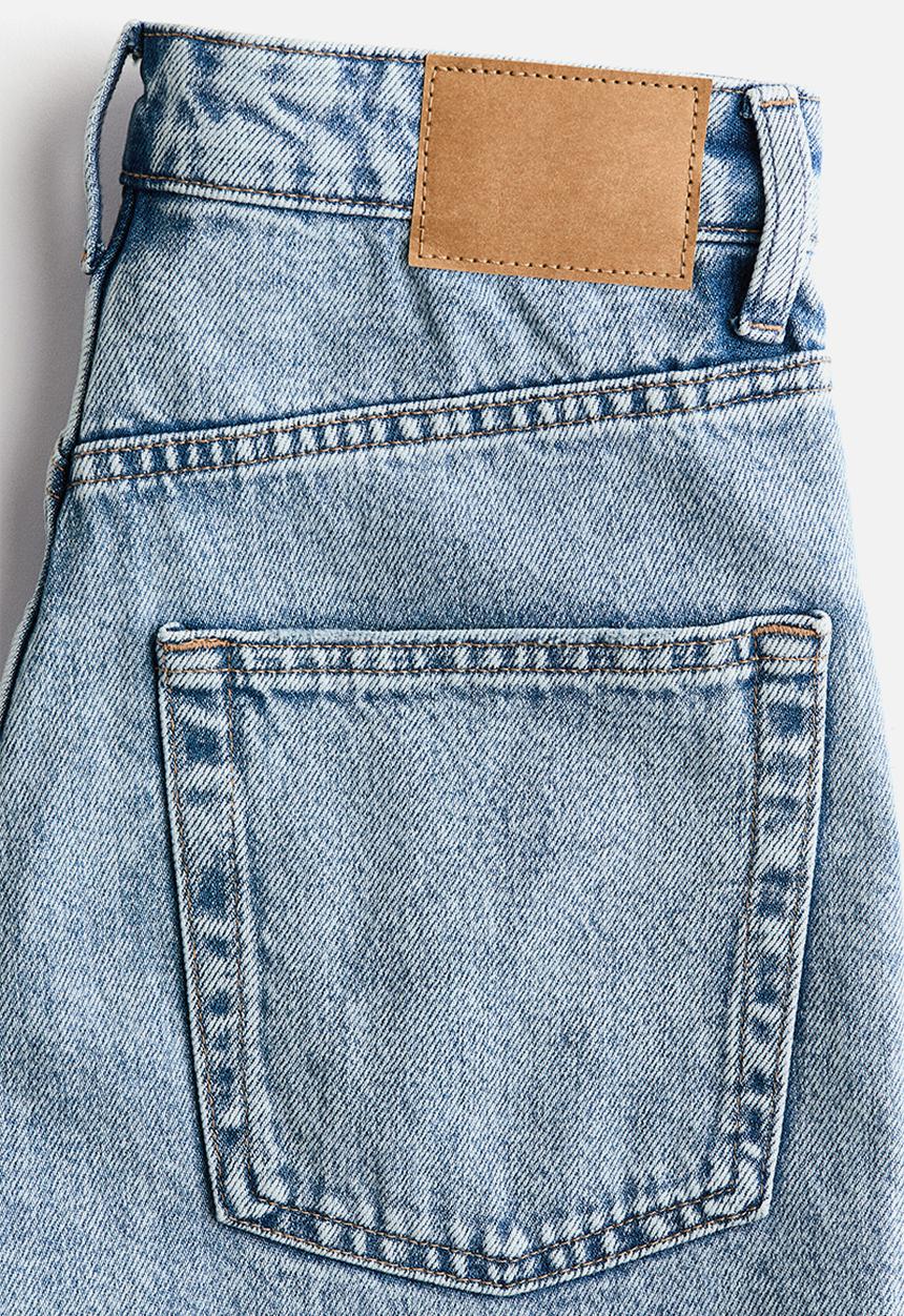 H&M - Denim bermuda shorts - light denim blue