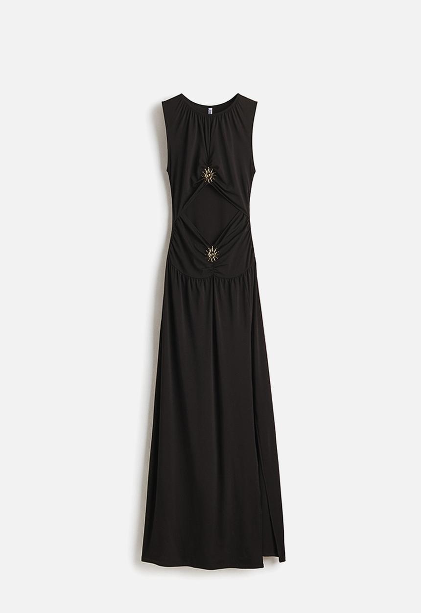 H&M - Cut-out maxi dress - black