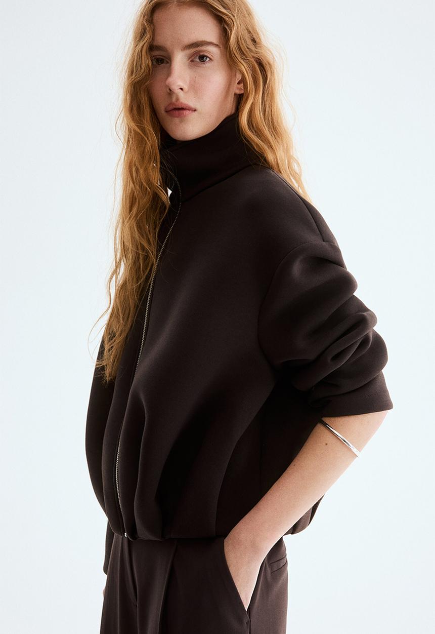 H&M - Scuba jacket - dark brown