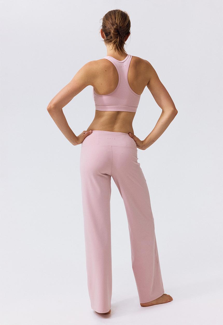 H&M - Wide sports leggings with softmove? - blush pink