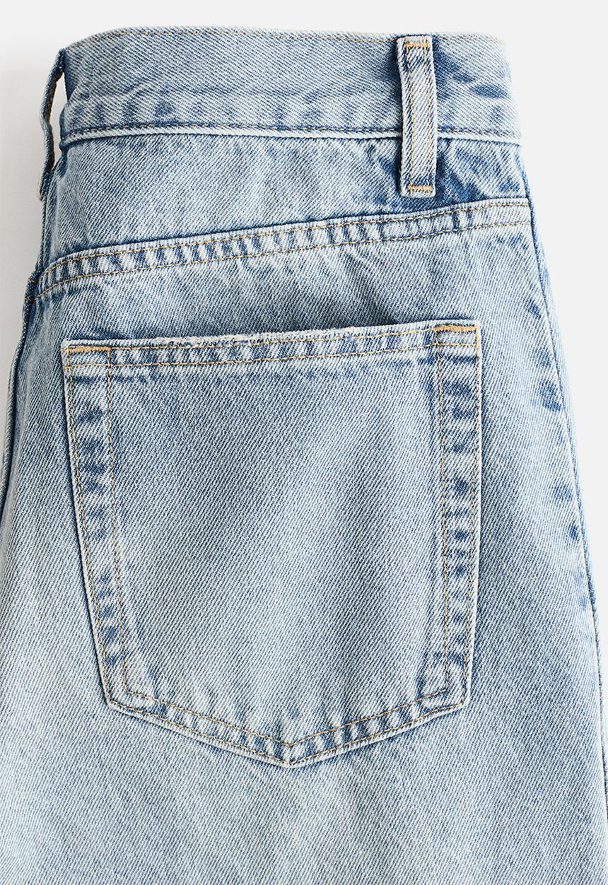 H&M - Barrel regular waist jeans - light denim blue