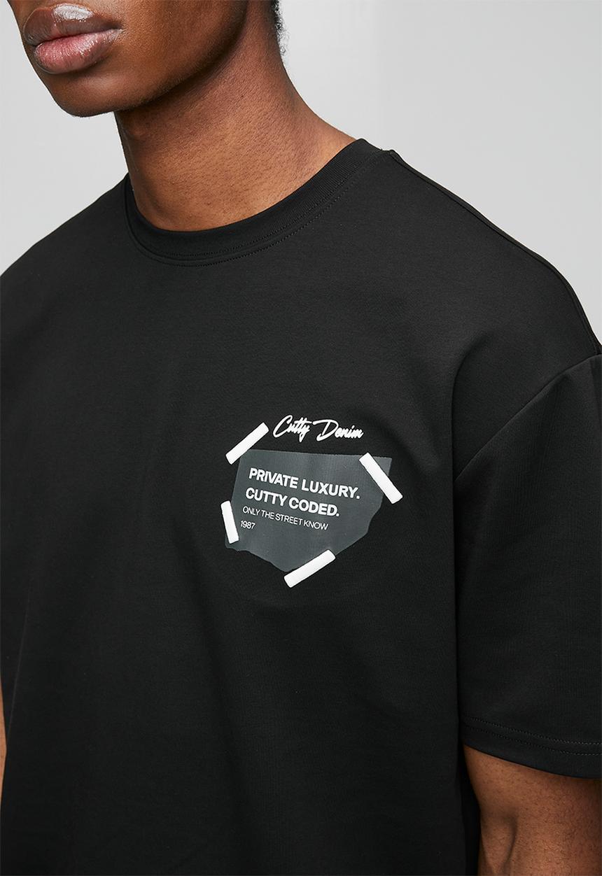 Cutty - Private T-shirt   - Black