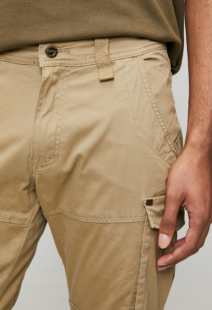 Cutty - Belloff Cotton Cargo Pants - Khaki