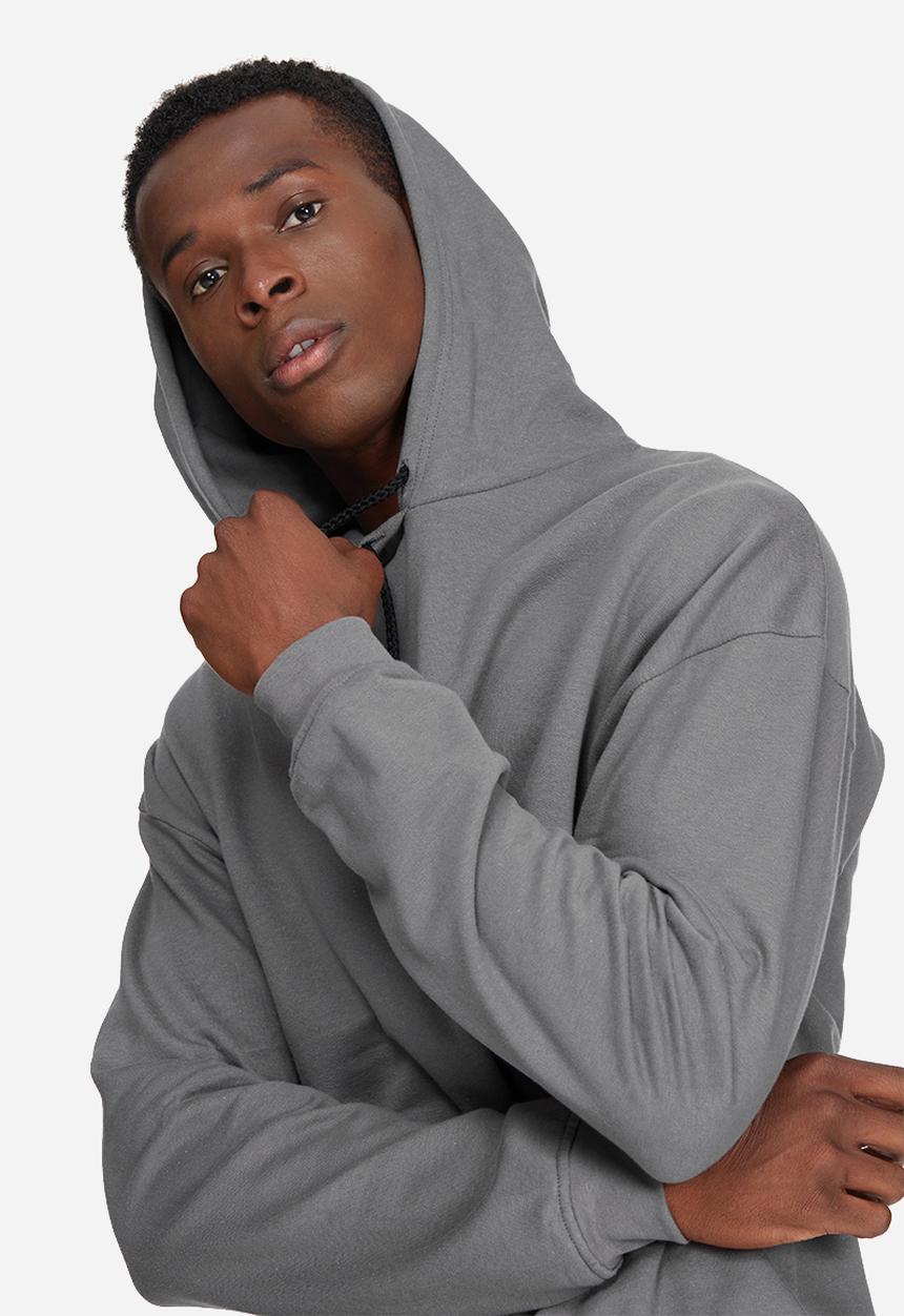 basicthread - Oversized drop shoulder pullover hoodie sweat