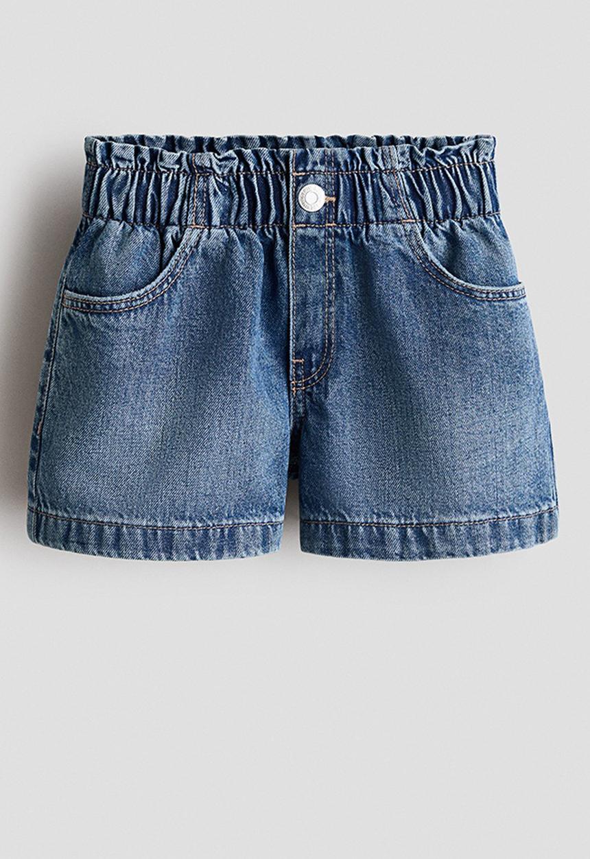 H&M - Loose fit denim shorts - denim blue