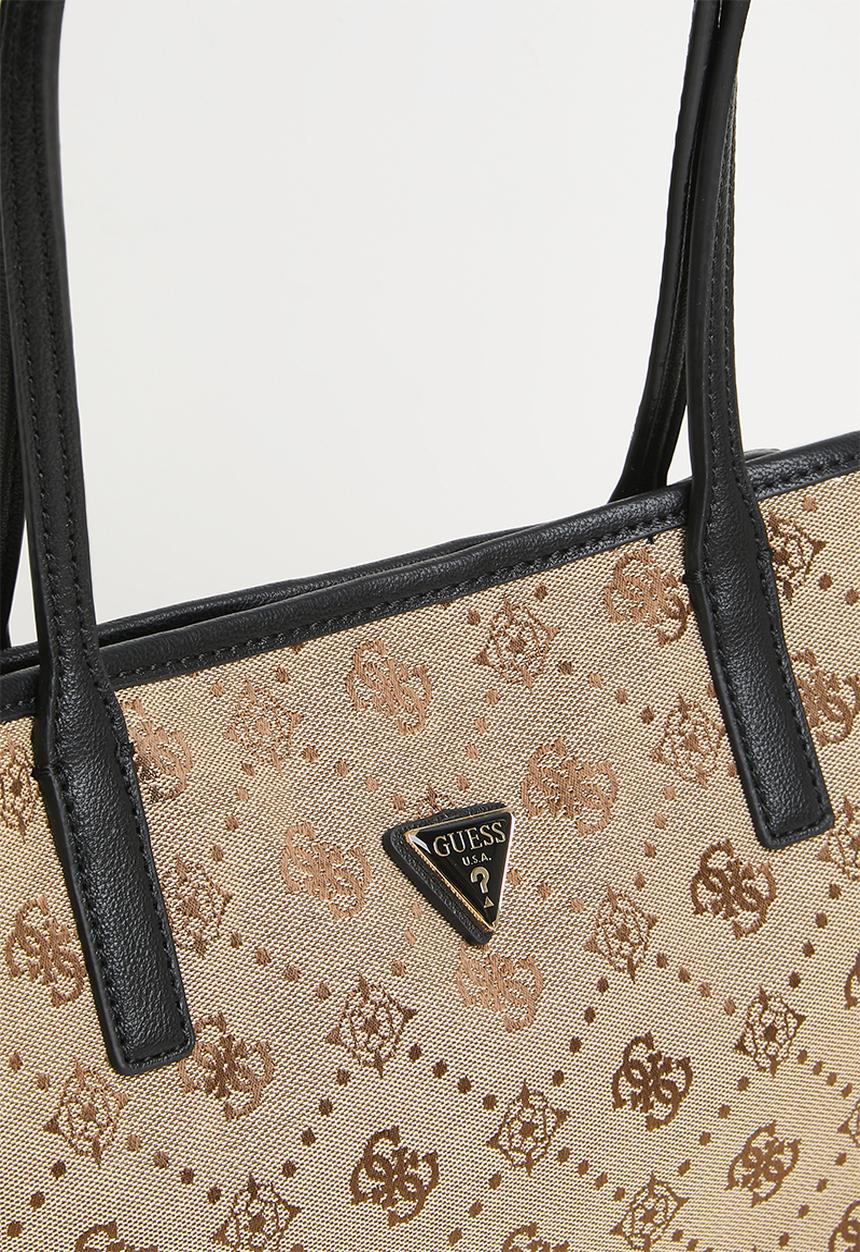 GUESS - Victtoria 2 In 1 Tote -Latte Logo/Black