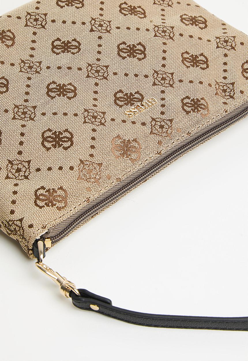 GUESS - Victtoria 2 In 1 Tote -Latte Logo/Black