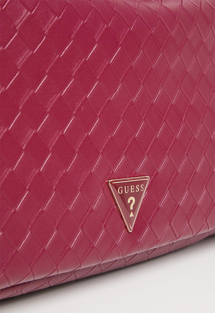 GUESS - Mindy Shoulder Satchel - Black Cherry