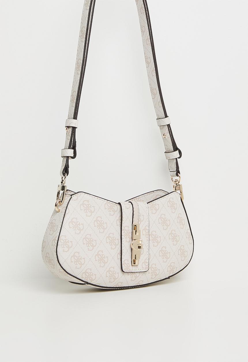GUESS - Yvonne Logol shoulder Bag-Stone Logo