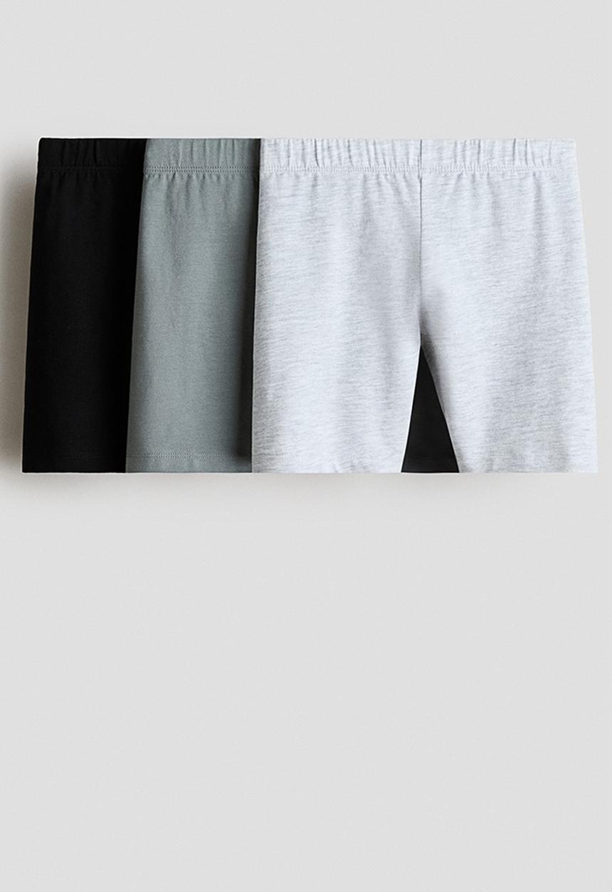 H&M - 3-Pack cycling shorts - grey/black