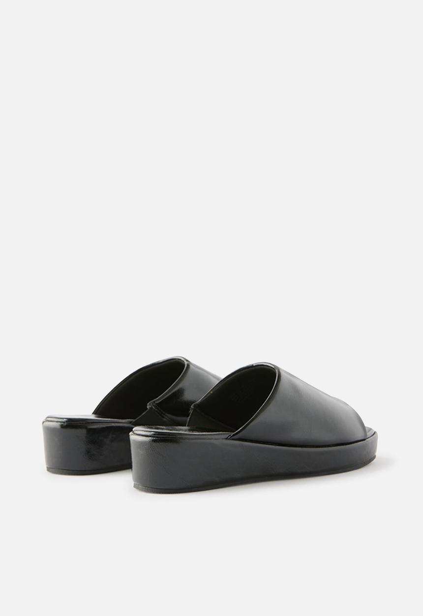 Cotton On - Quin Platform Single Vamp - black smooth Pu