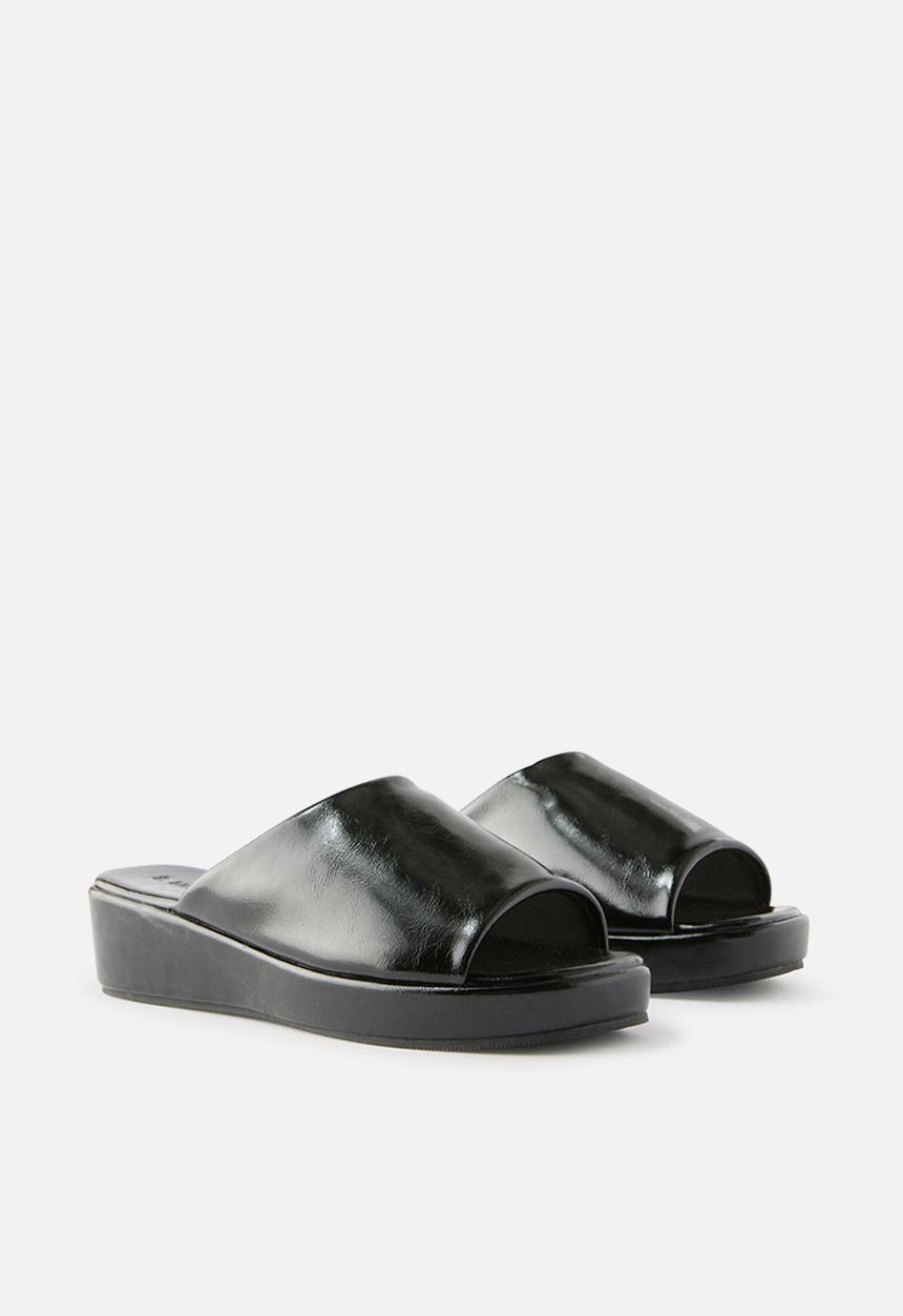 Cotton On - Quin Platform Single Vamp - black smooth Pu