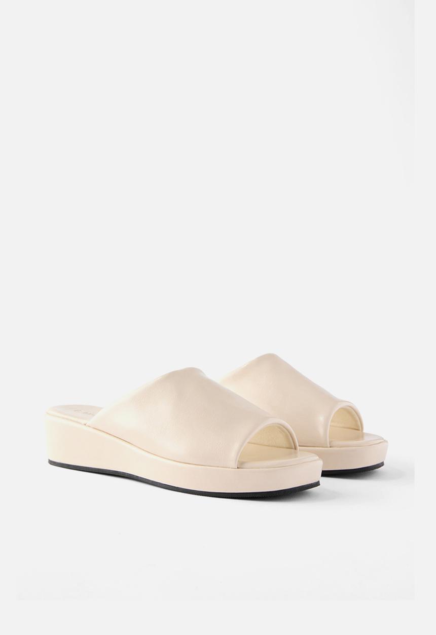 Cotton On - Quin Platform Single Vamp - ivory smooth