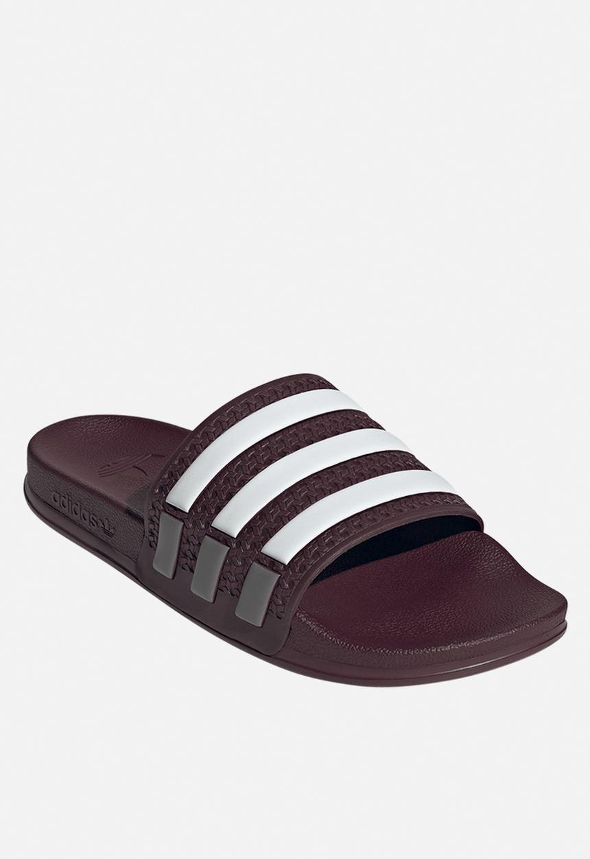 adidas Originals - Adilette Og Cf - Maroon/Ftwr White/Core Black